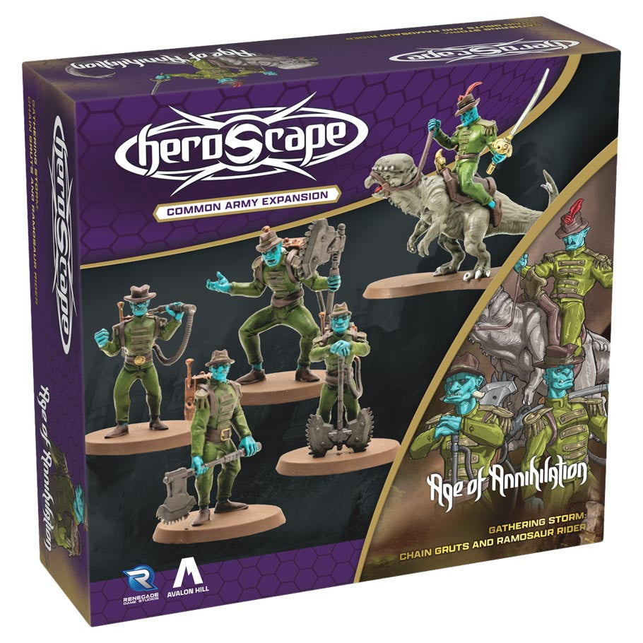 Heroscape: Age of Annihilation - Gathering Storm: Chain Gruts & Ramosaur Rider