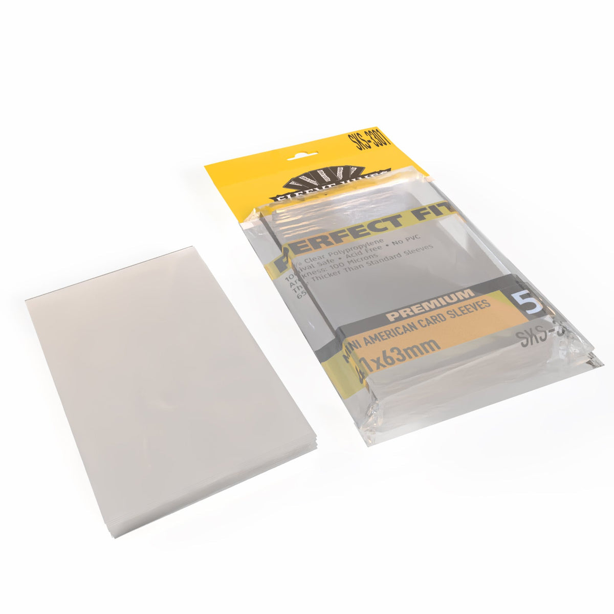 Sleeve Kings - Perfect Fit Premium Mini American Card Sleeves (41 x 63 mm, 55 sleeves)
