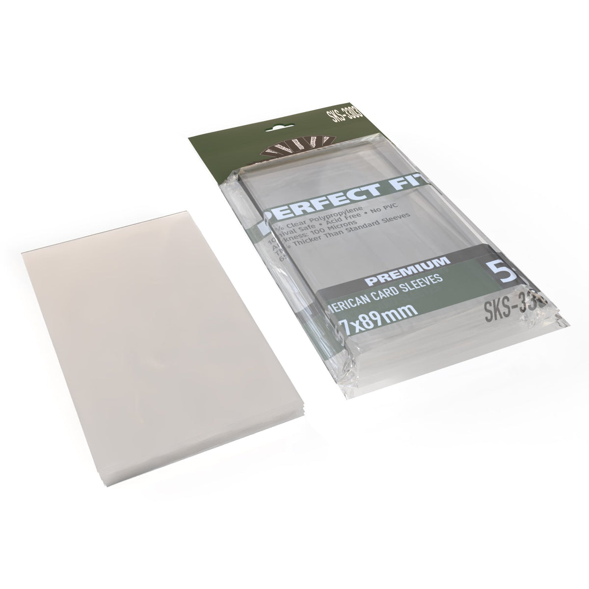 Sleeve Kings - Perfect Fit Premium American Card Sleeves (57 x 89 mm, 55 sleeves)