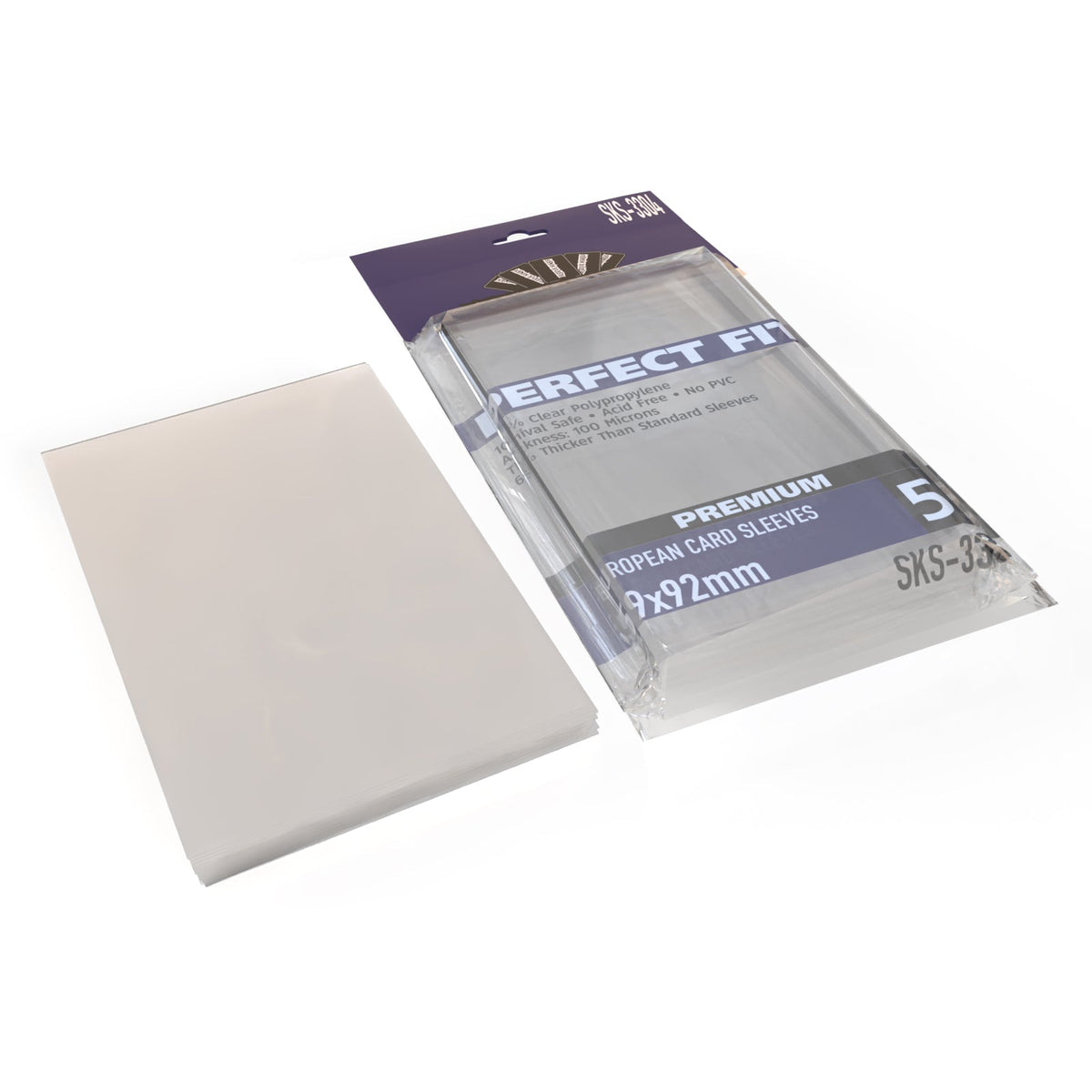Sleeve Kings - Perfect Fit Premium European Card Sleeves (59 x 92 mm, 55 sleeves)