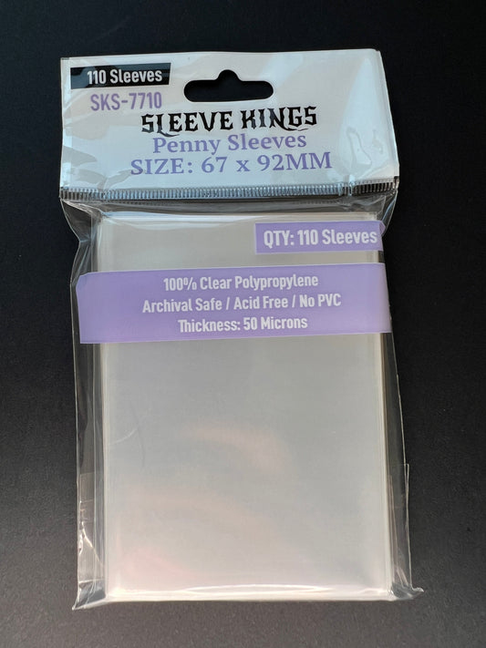 Sleeve Kings - Penny Card Game Sleeves (67 x 92 mm, 110 sleeves)