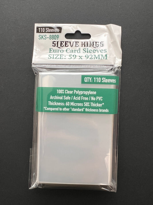 Sleeve Kings - Euro Card Sleeves (59 x 92 mm, 110 sleeves)