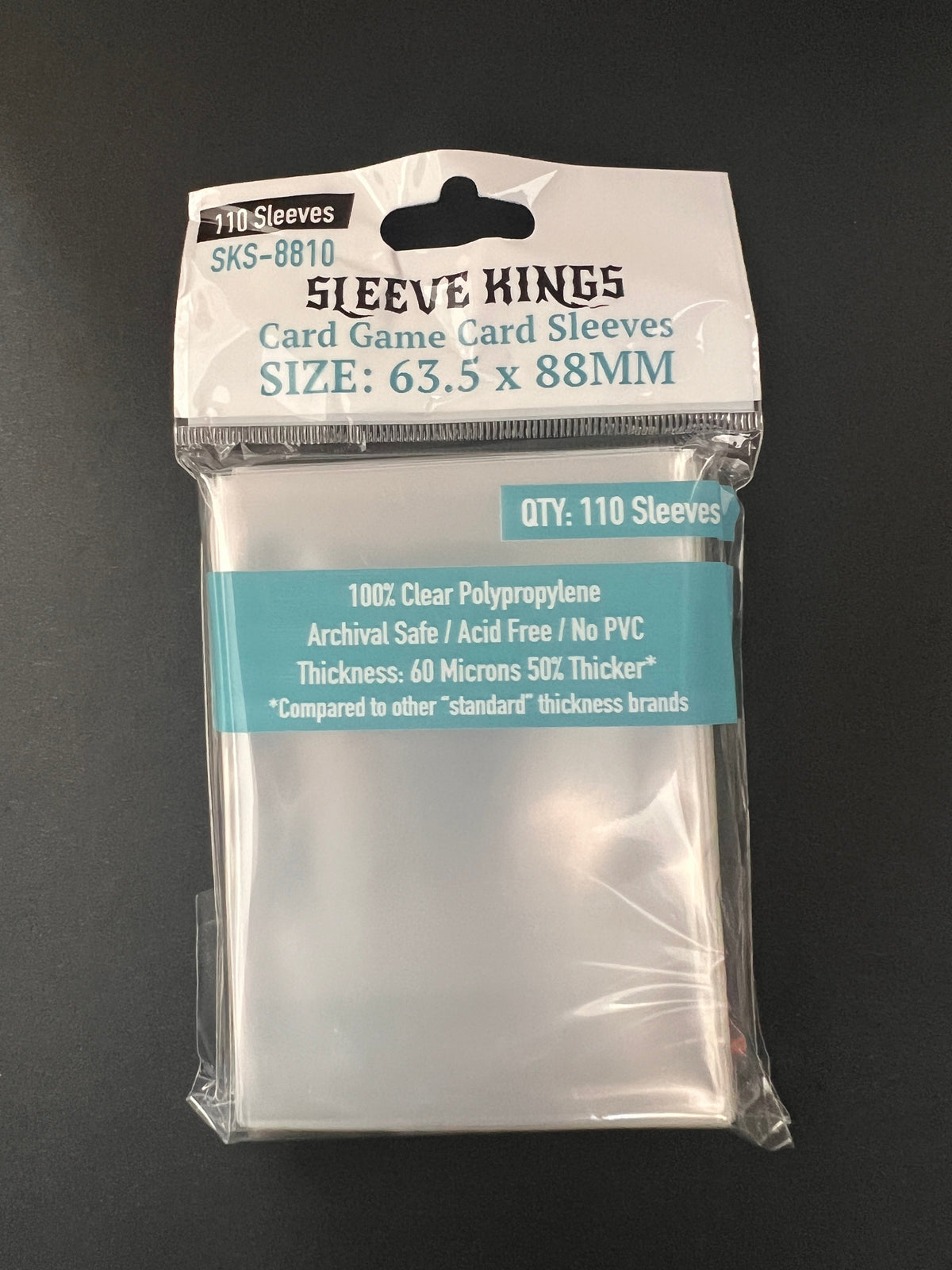 Sleeve Kings - Standard Card Game Sleeves (63.5 x 88 mm, 110 sleeves)