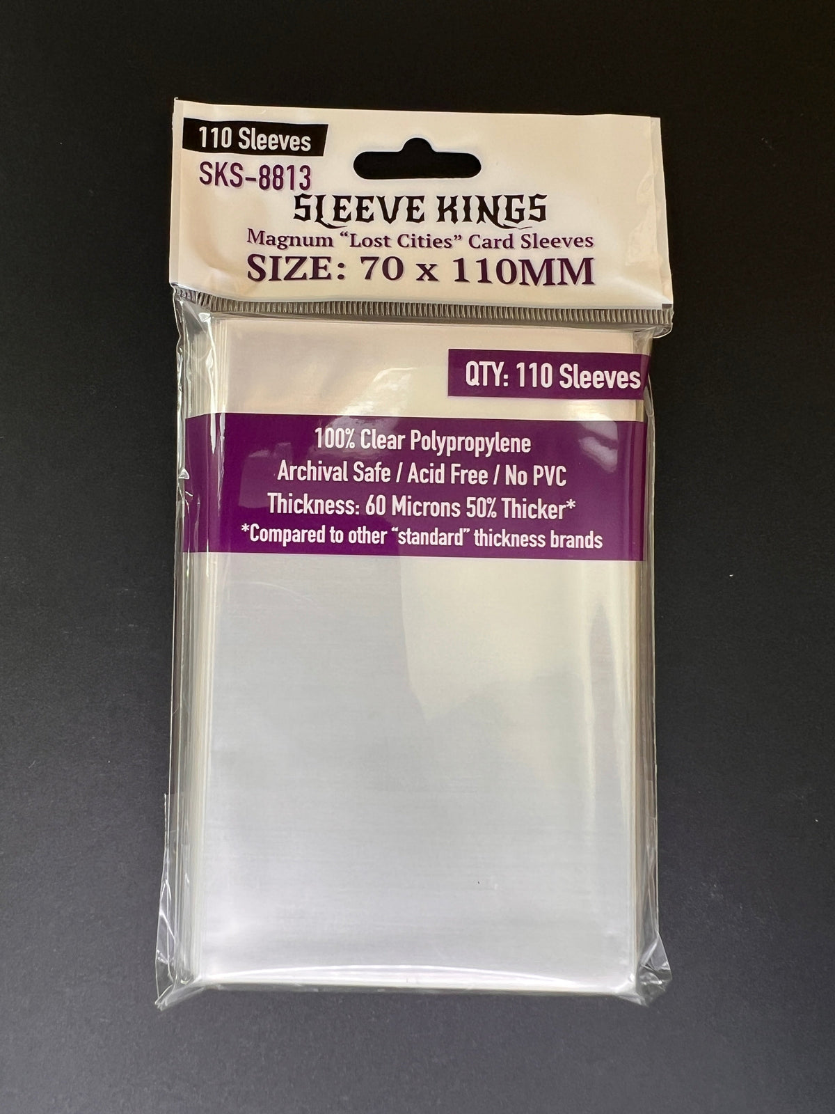 Sleeve Kings - Lost Cities Magnum Card Sleeves (70 x 110 mm, 110 sleeves)