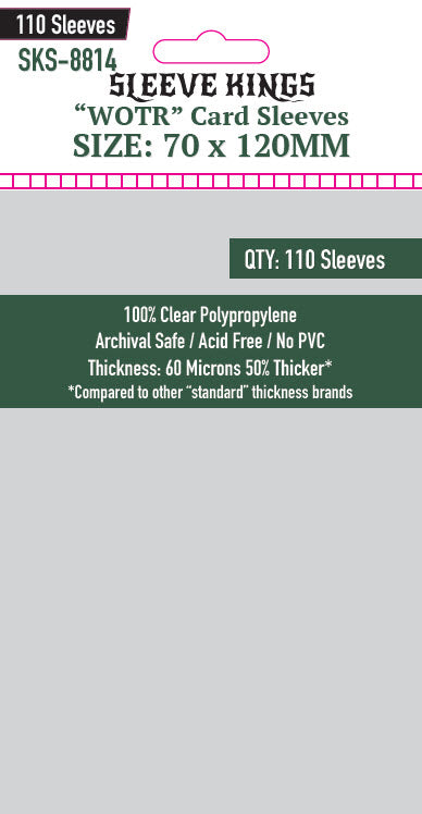 Sleeve Kings - WOTR Card Sleeves (70 x 120 mm, 110 sleeves)