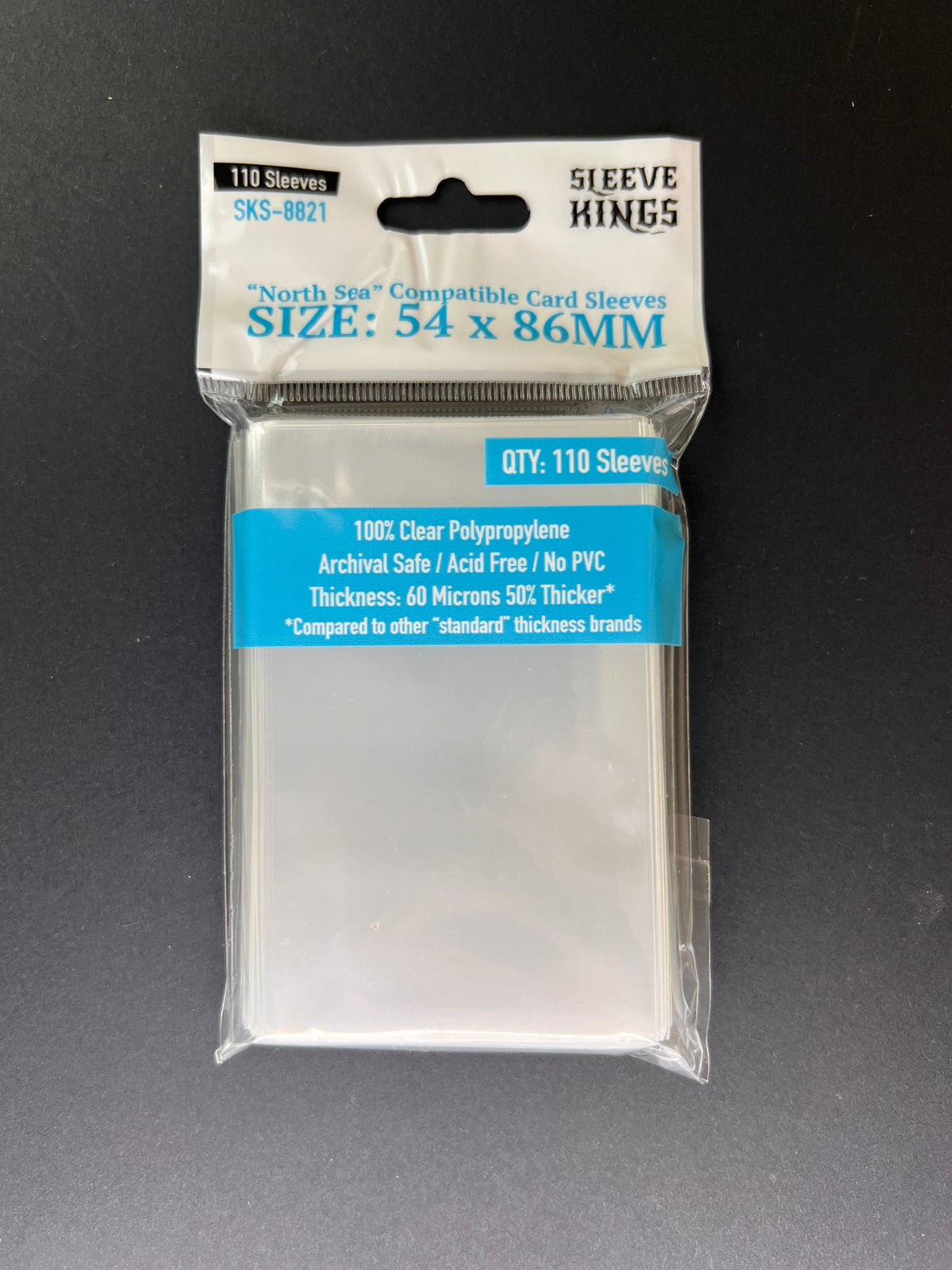 Sleeve Kings - North Sea Compatible Card Sleeves (54 x 86 mm, 110 sleeves)