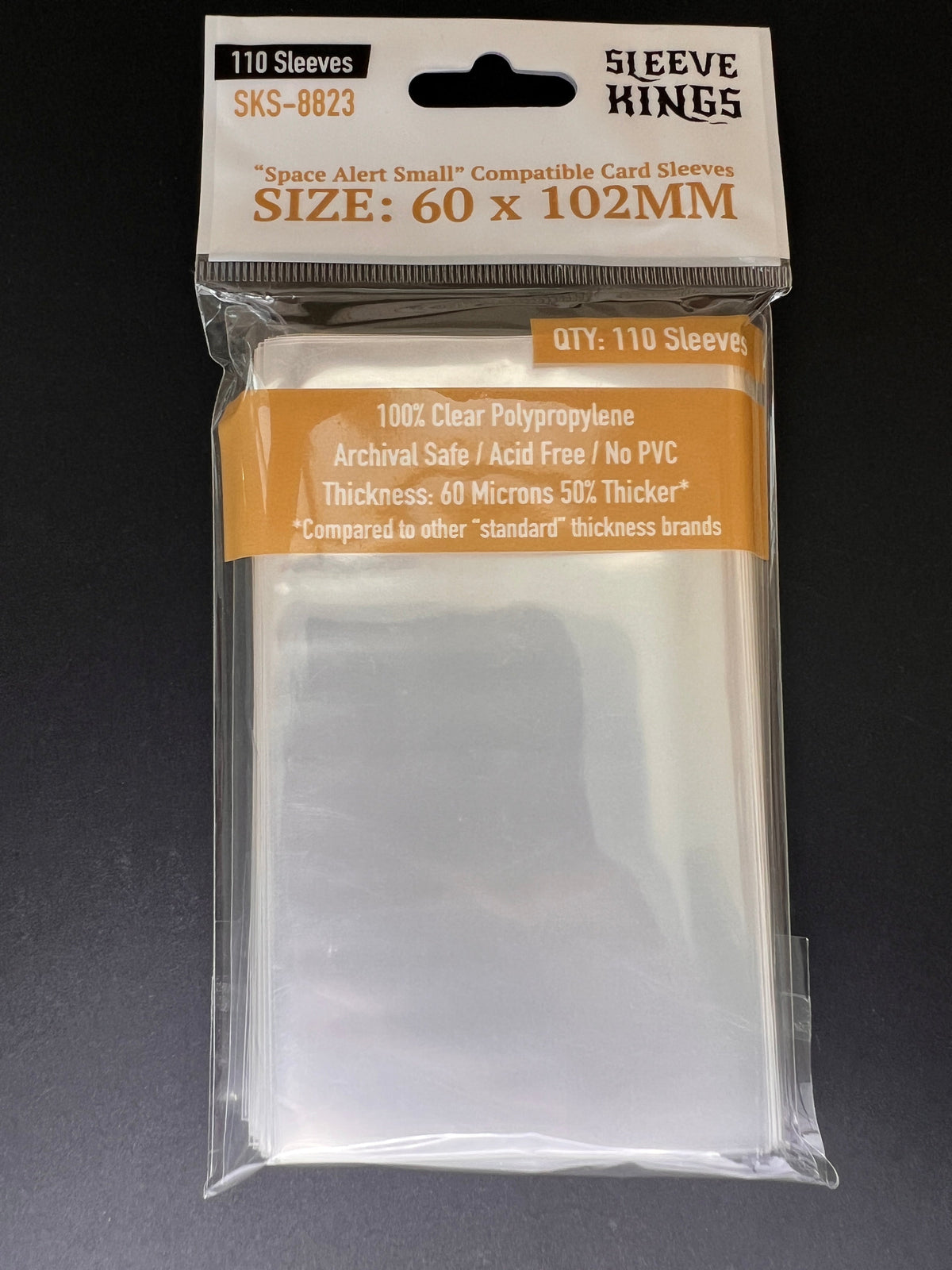 Sleeve Kings - Space Alert Compatible Sleeves (60 x 102 mm, 110 sleeves)