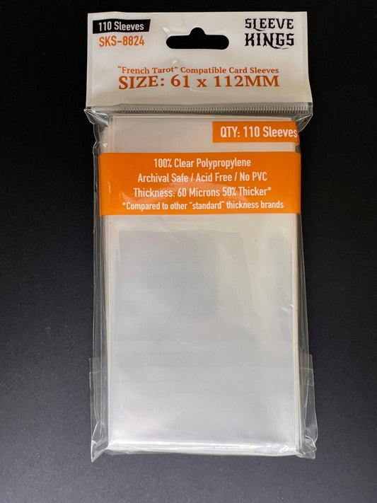 French Tarot Card Sleeves 61x112mm (110)