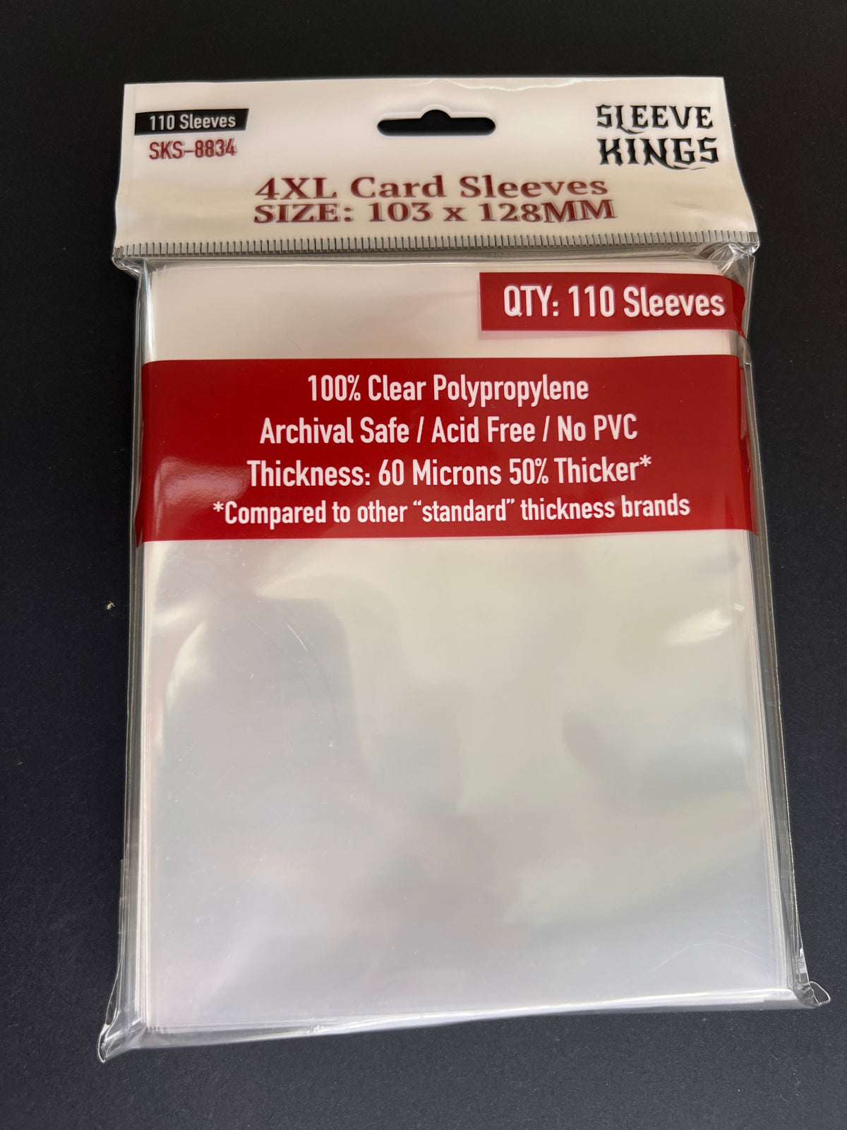 Sleeve Kings - 4XL Game Card Sleeves (103 x 128 mm, 110 sleeves)