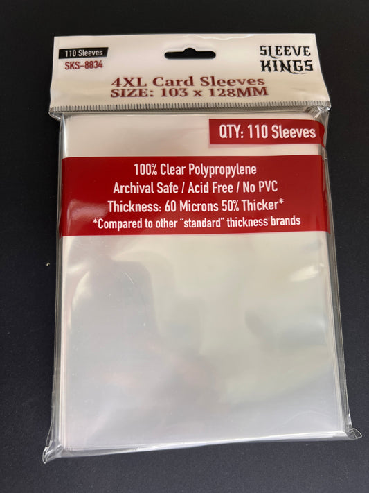 Sleeve Kings - 4XL Game Card Sleeves (103 x 128 mm, 110 sleeves)