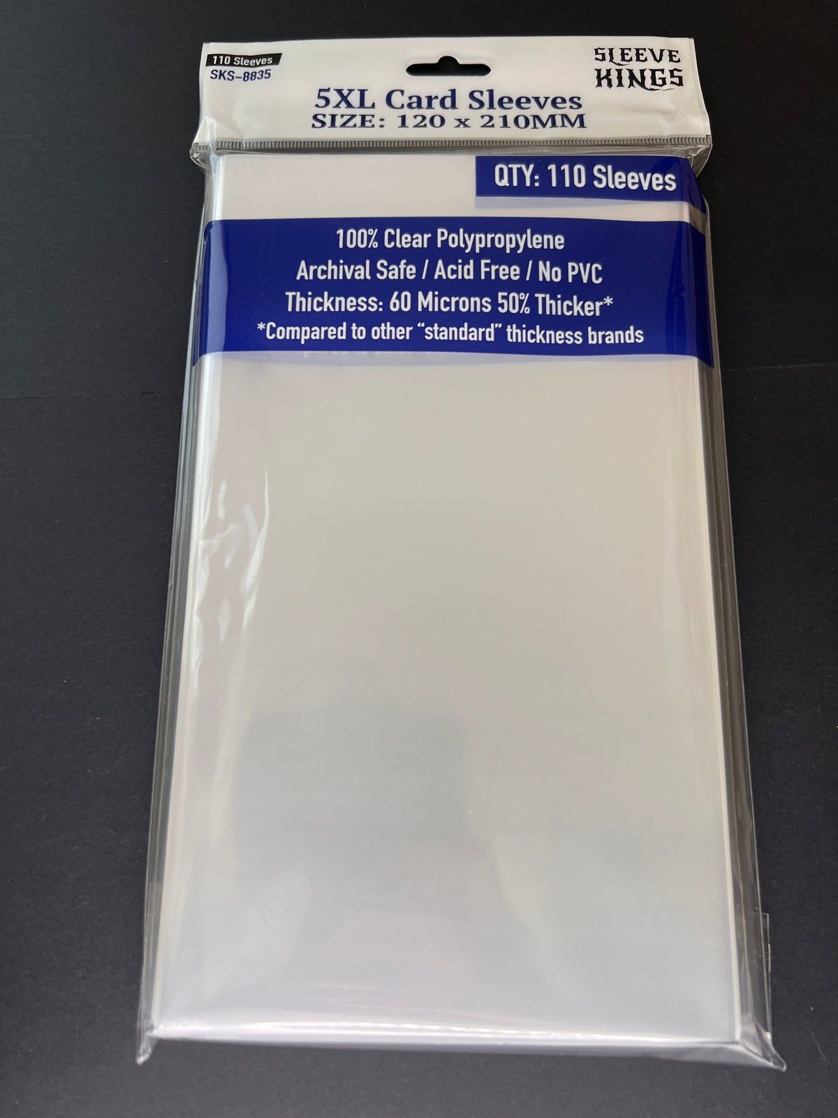 Sleeve Kings - 5XL Game Card Sleeves (120 x 210 mm, 110 sleeves)
