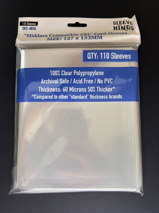Sleeve Kings - Middara Compatible 6XL Game Card Sleeves (127 x 153 mm, 110 sleeves)