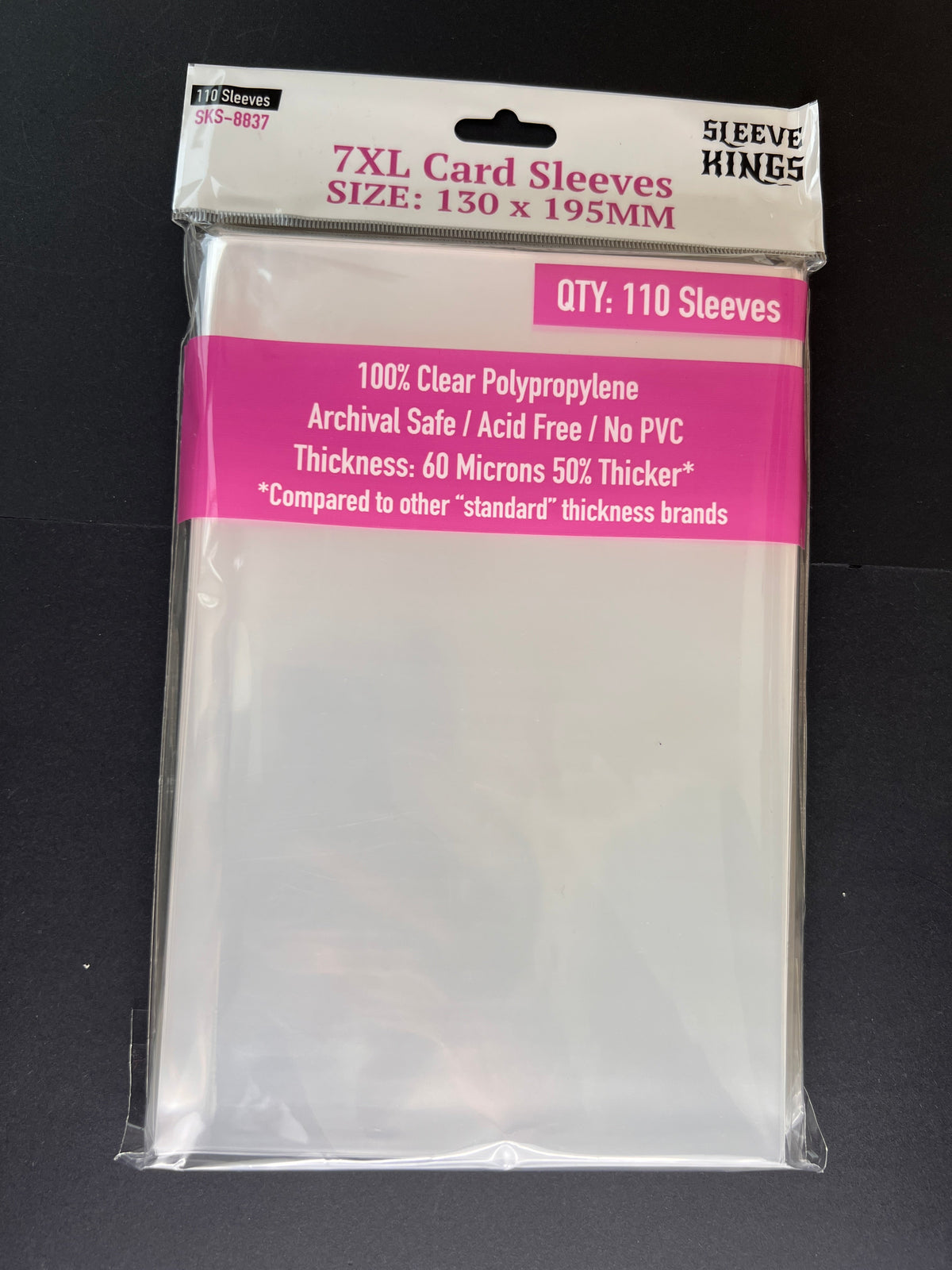 Sleeve Kings - 7XL Game Card Sleeves (130 x 195 mm, 110 sleeves)