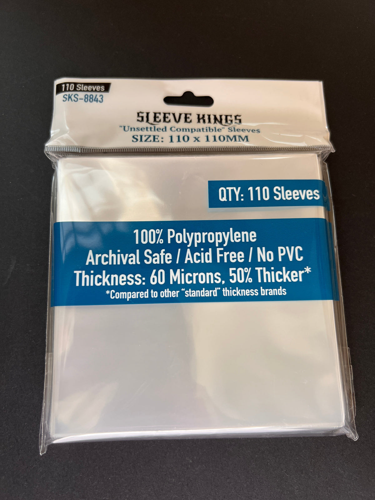 Sleeve Kings - Unsettled Compatible Sleeves (110 x 110 mm, 110 sleeves)