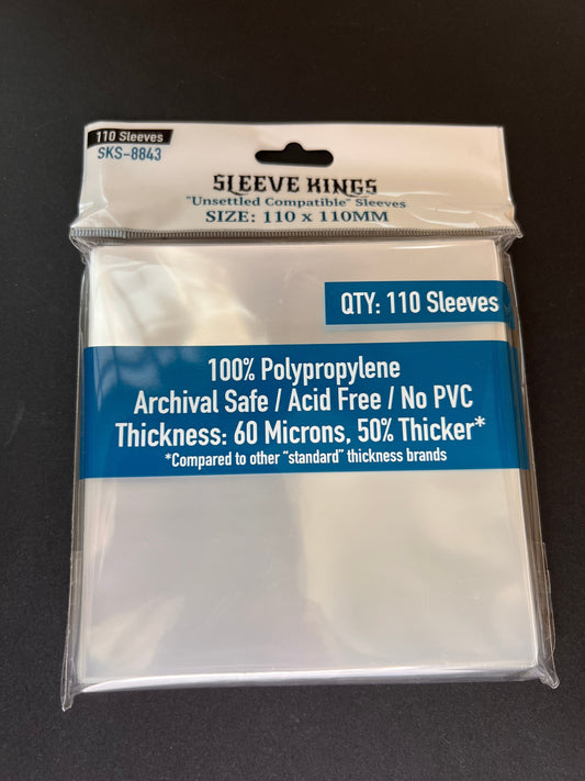 Sleeve Kings - Unsettled Compatible Sleeves (110 x 110 mm, 110 sleeves)
