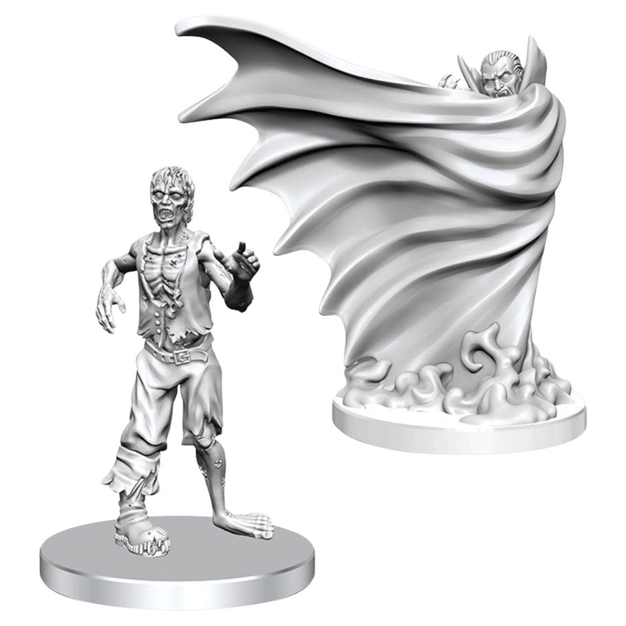 Nolzur's Marvelous Unpainted Miniatures - Classic Vampire & Classic Zombie (90813)
