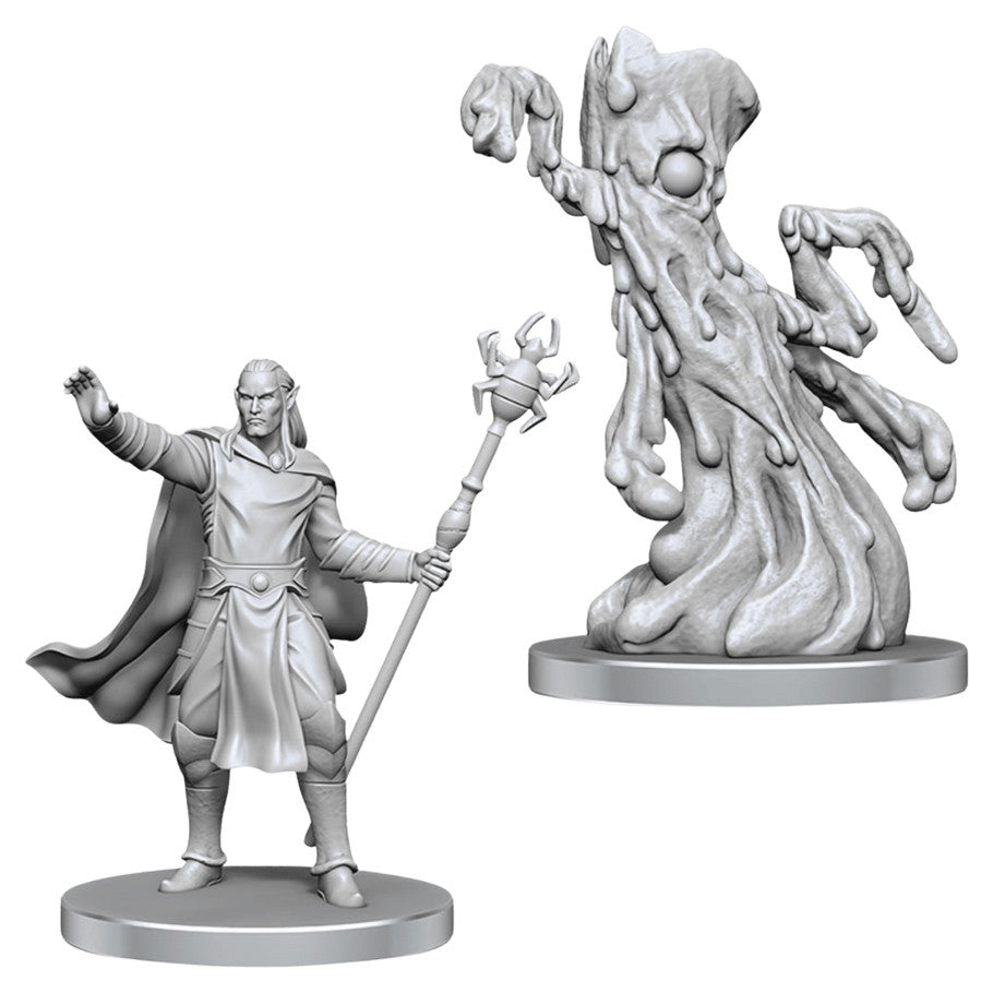 Nolzur's Marvelous Unpainted Miniatures - Drow Mage & Yochlol (90858)