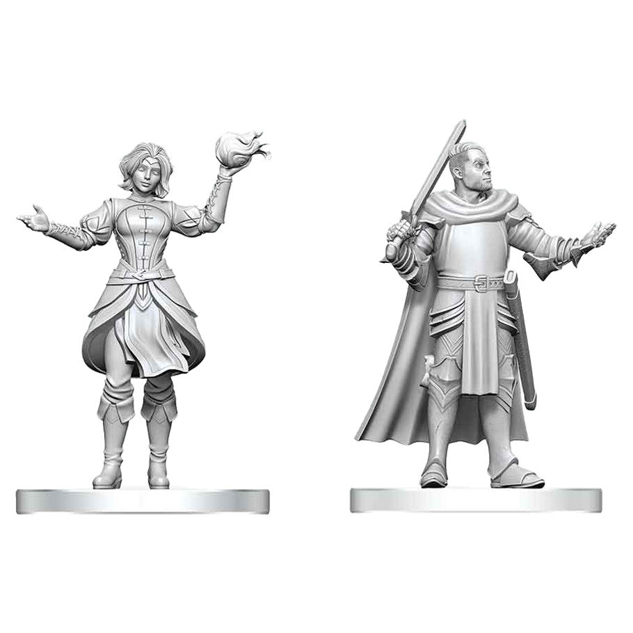 Nolzur's Marvelous Unpainted Miniatures - Knight & Mage Apprentice (90904)