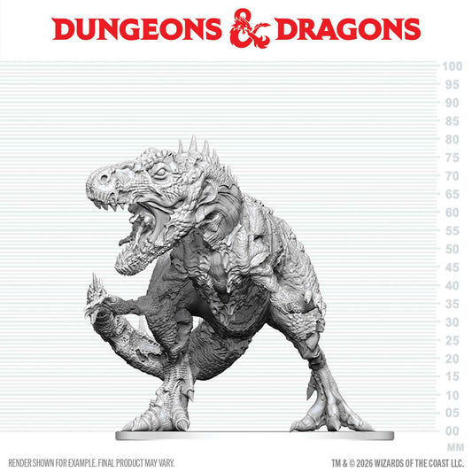 Nolzur's Marvelous Unpainted Miniatures - Tyrannosaurus Zombie