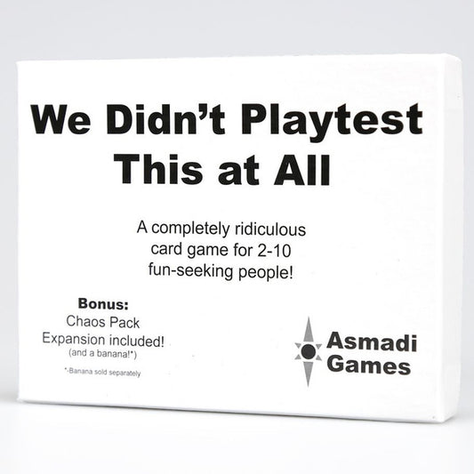 We Didnt Playtest This at All