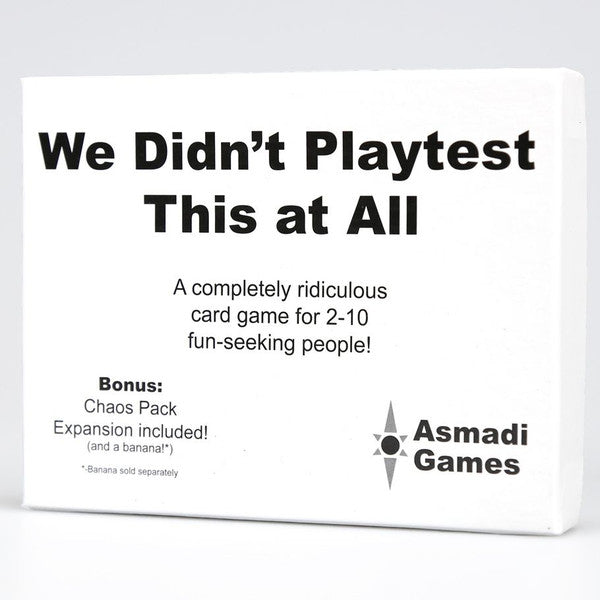 We Didnt Playtest This at All