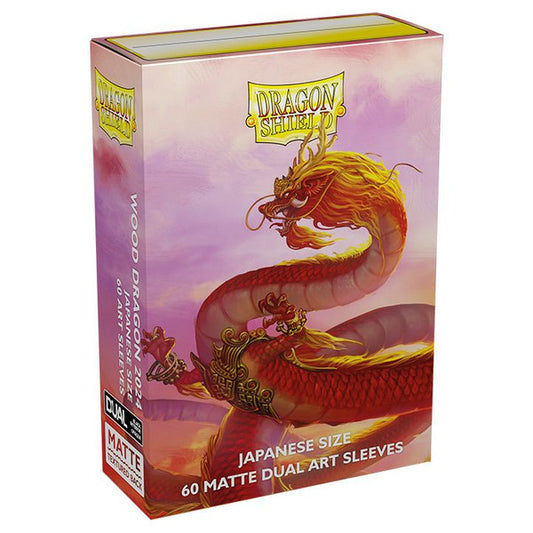 Dragon Shield - Japanese Matte Dual Art: Wood Dragon 2024 (60 sleeves)