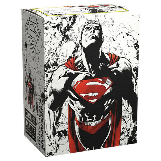 Dragon Shield: Matte - Dual Art: Superman Core (Red/White Variant) (100)