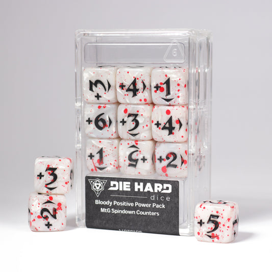 MtG Spindown Counters - Bloody Positive Power Pack: White (9 dice)