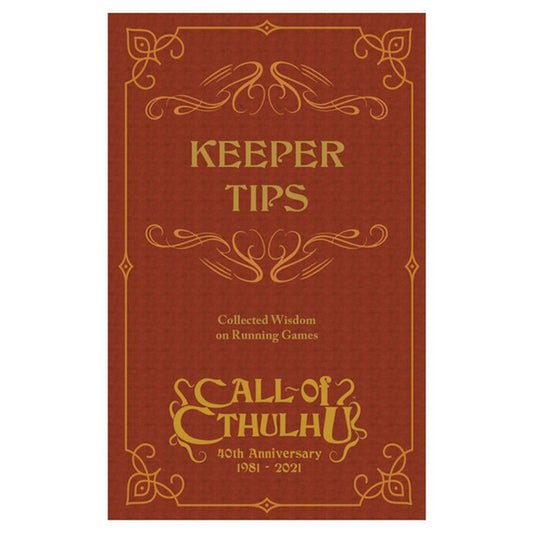 (BSG Certified USED) Call of Cthulhu: 40th Anniversary - Keeper Tips: Collected Wisdom on Running Games