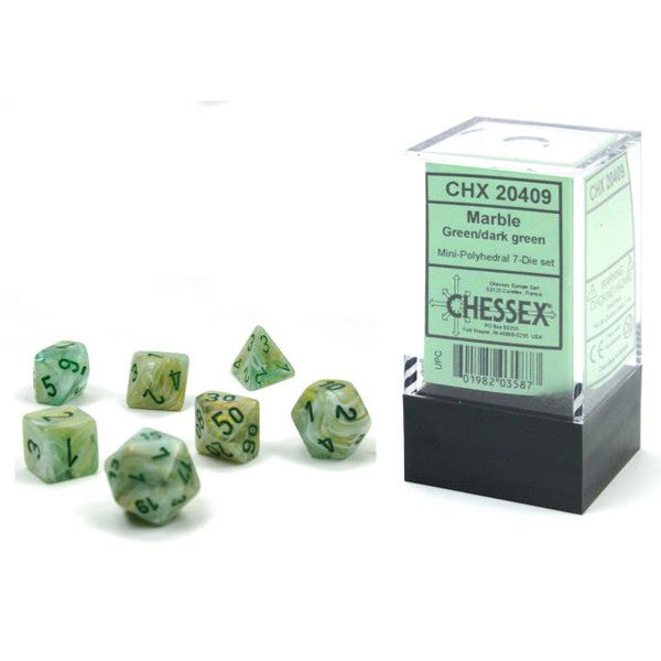 Marble: Mini Poly - Green/Dark Green (7)