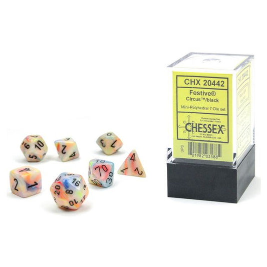 Festive: Mini Poly - Circus/Black Black Light Reactive(7)