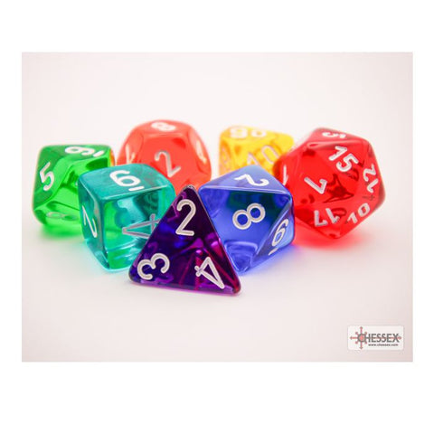 Prism Translucent GM and Beginner Player Polyhedral 7-Die Set