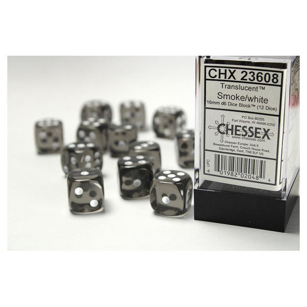 Translucent: 16mm D6 - Smoke/White (12)