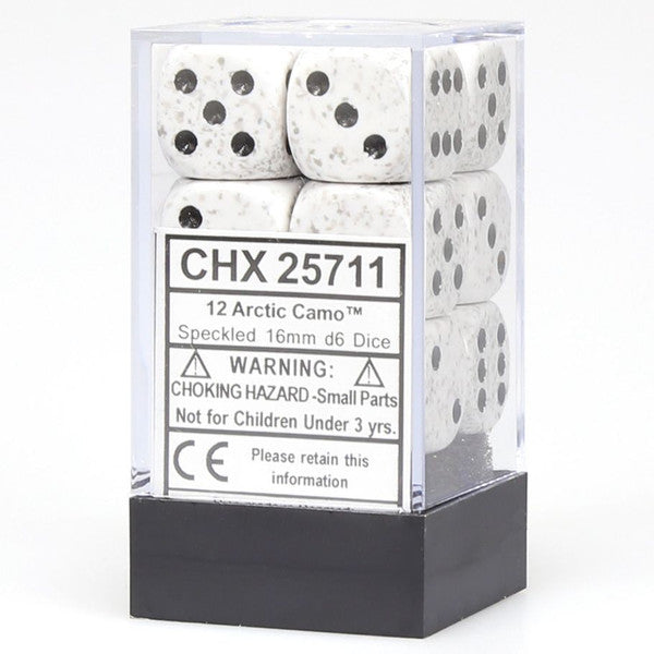 Speckled: 16mm D6 - Pip D6 Arctic (12)