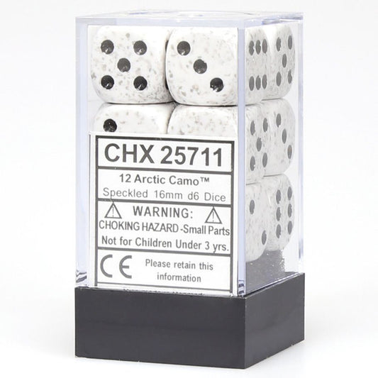 Speckled: 16mm D6 - Pip D6 Arctic (12)