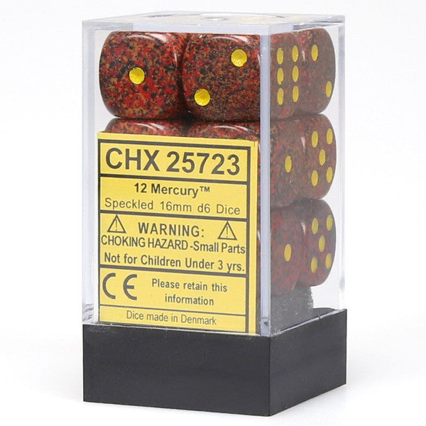 Speckled: 16mm D6 - Mercury (12)