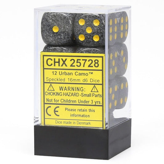 Speckled: 16mm Pip D6 - Urban (12)