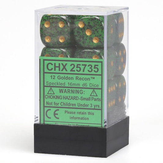 Speckled: 16mm D6 - Golden Recon (12)