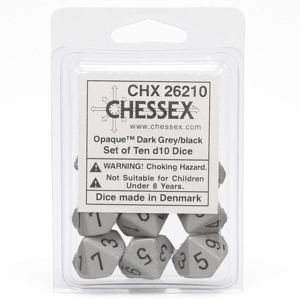 Opaque: D10 - Grey/Black (10)