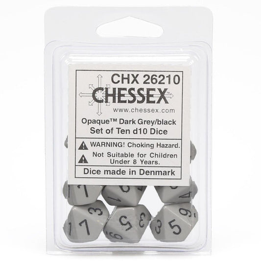 Opaque: D10 - Grey/Black (10)