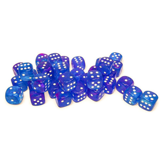 Nebula: 12 mm D6 - Aura/White Luminary (36 dice)