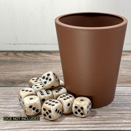 Flexible Dice Cup - Brown