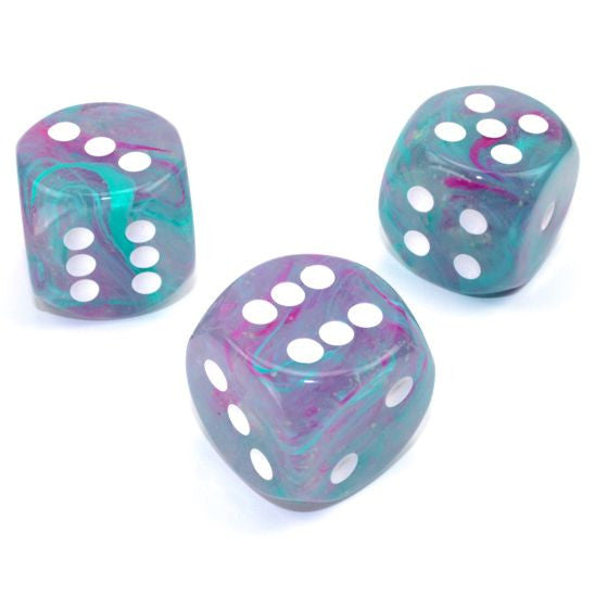 Nebula: 30 mm D6 - Wisteria/White Luminary (1 die)