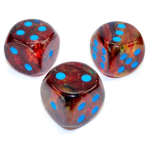 Luminary: 30 mm D6 - Primary/Turquoise (1 die)