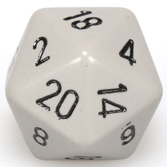 Opaque: 34 mm D20 - Dark Grey/Black (1 die)