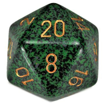 Speckled: 34 mm D20 - Golden Recon (1 die)