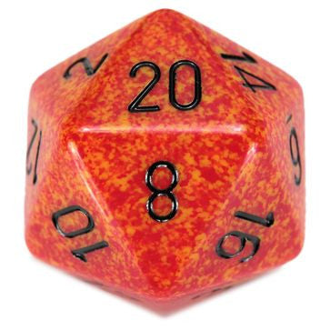 Speckled: 34 mm D20 - Fire (1 die)