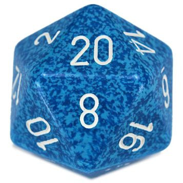 Speckled: 34 mm D20 - Water (1 die)