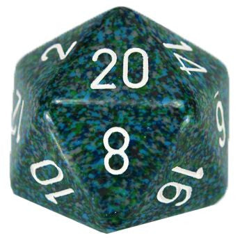 Speckled: 34 mm D20 - Sea (1 die)