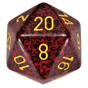 Speckled: 34 mm D20 - Mercury (1 die)